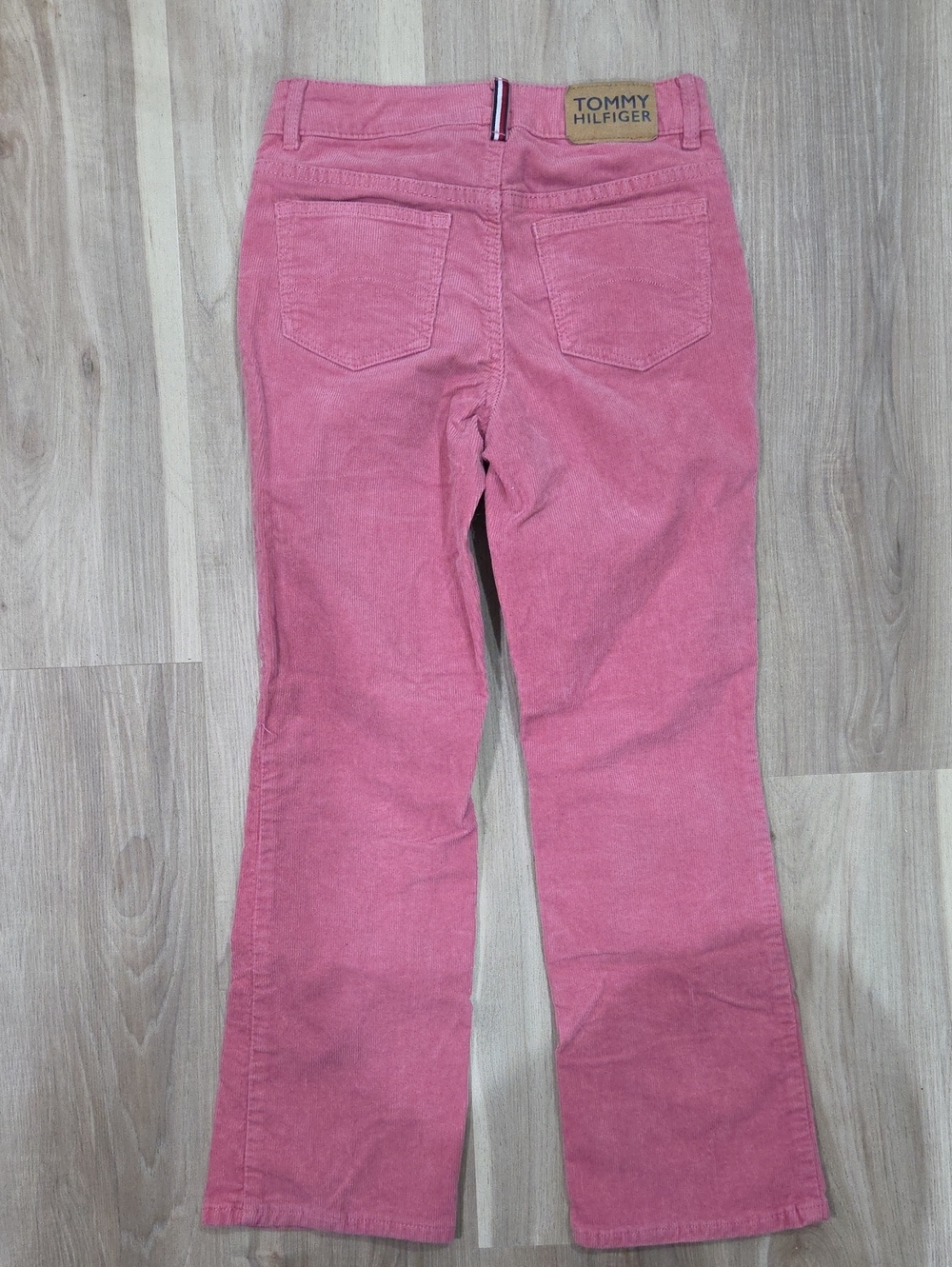 •Tommy Hilfiger• Little Girls Pink Corduroy Flare Pants - Picture 2 of 5